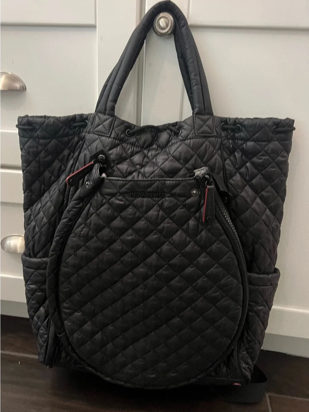 MZ Wallace DOUBLES Black Quilted Backpack Bag $295 NEW